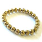 Pyrite stone bracelet, Pyrite wealth bracelet, Spiritual pyrite bracelet