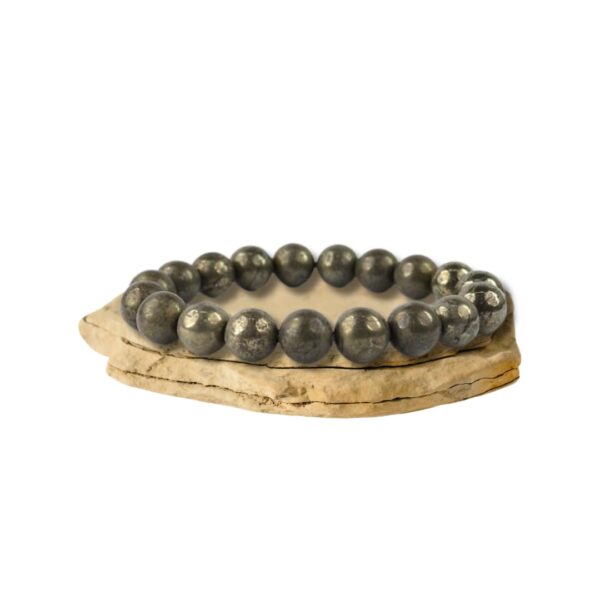 Ikka Jewels Pyrite Bracelet – The Ultimate Money Magnet for Wealth, Success & Protection – Certified 8mm Beads – Reiki Infused for Prosperity & Energy Shield