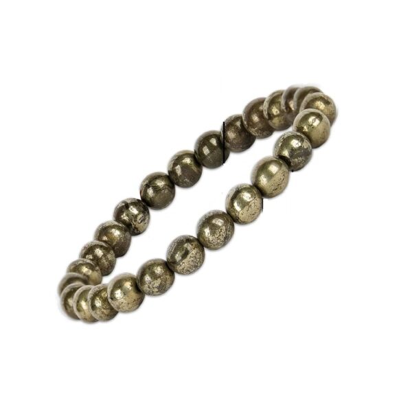 Pyrite wealth bracelet, Spiritual pyrite bracelet,Elastic pyrite bracelet,