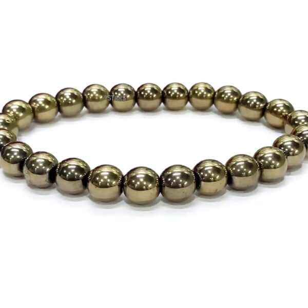 Pyrite bracelet, Pyrite chakra bracelet, Pyrite crystal healing,