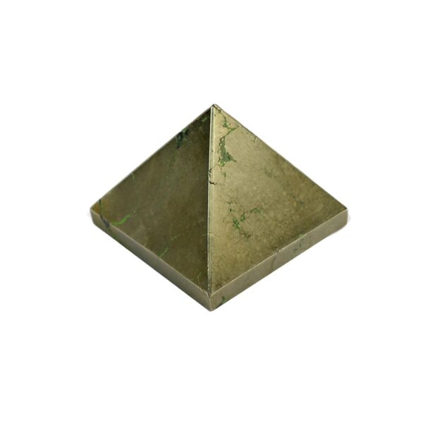 Reiki Crystal Products Natural Pyrite Pyramid for Reiki Healing and Crystal Healing Stone Pyramid Size 20-25 mm (Color : Golden) Pack of 1 pc