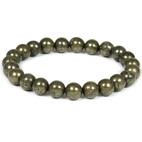 Pyrite energy bracelet, Pyrite gemstone jewelry, Pyrite luck bracelet,