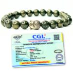 Natural pyrite bracelet, Pyrite beaded jewelry, Pyrite beads bracelet,