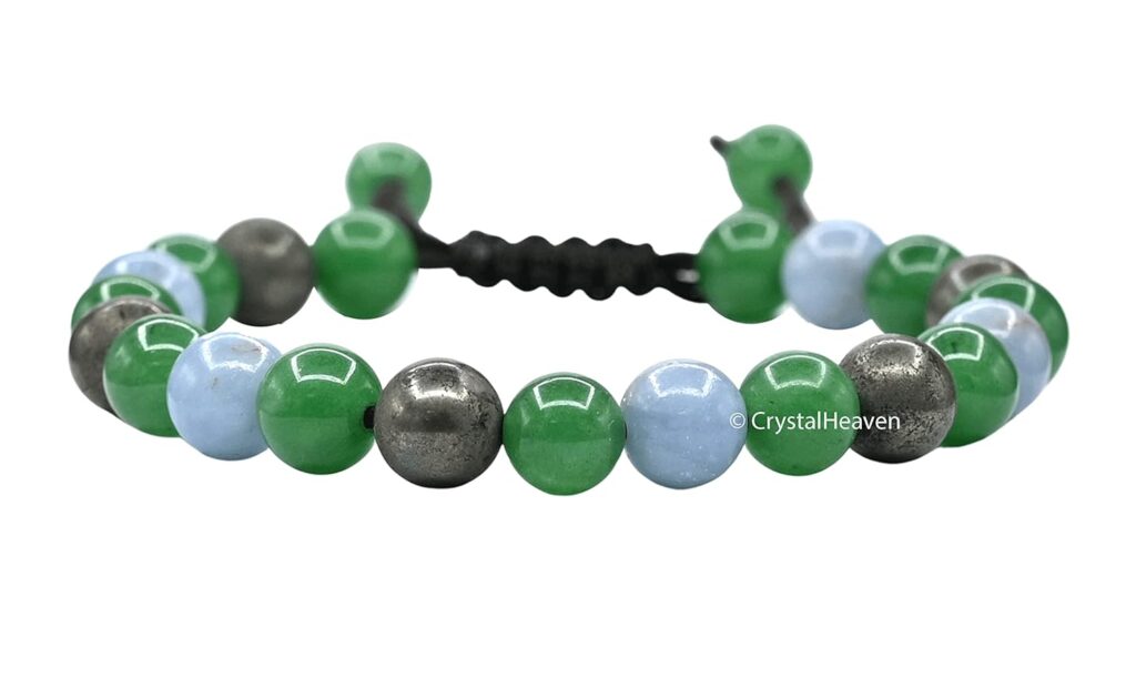 Pyrite luck bracelet, Pyrite prosperity bracelet,