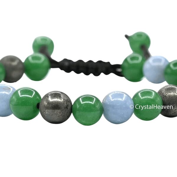 Pyrite luck bracelet, Pyrite prosperity bracelet,