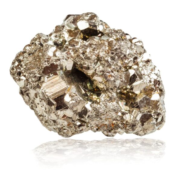 Natural Pyrite Stone Original Cluster 40-50 Gram Raw/Rough High Energy Iron Peru Pyrite Stone Gold Rock Reiki Crystal Used for Healing, Vastu, Gifts, Wealth,