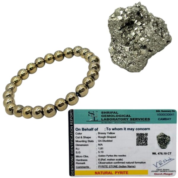 Pyrite bracelet, Pyrite chakra bracelet,Pyrite crystal healing
