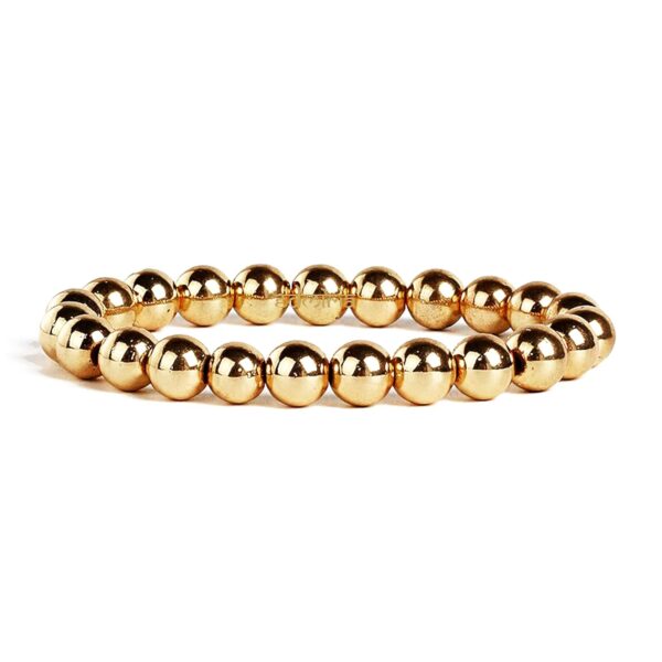 EDMIRIA Lab Certificate Golden Pyrite Stone Money Magnet Healing Bracelet for Wealth Creation & Business Luck Charm Crystal Natural Gemstone Chakra Bracelet Jewelry Men & Women