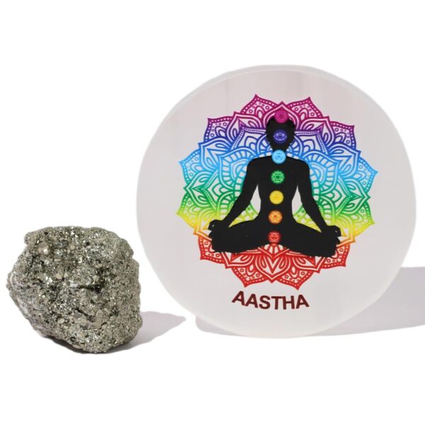 AASTHA 50g Money Magnet Pyrite Stone & Super Charger Combo | Wealth, Prosperity & Success Crystal | Vastu & Feng Shui Energy Booster | Meditation, Healing & Manifestation Tool | Home & Office Decor
