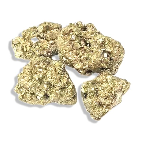 THE DREAM'S CRYSTAL Pyrite Crystal Cluster Natural Pyrite stone Original Rough,Raw Cluster Stones 2 to 3 Small Chunks 100 Gram from Peru for Attracting Wealth & Business Luck for Vastu Reiki healing