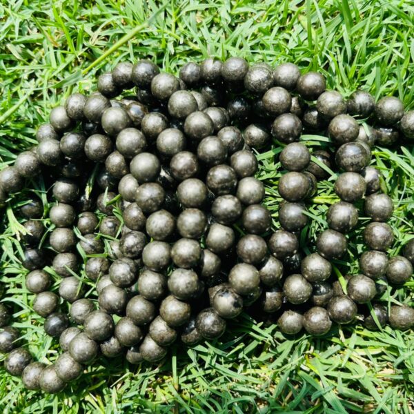 Pyrite Bracelet, Healing Crystal Stone 8 mm Bracelet, Charged By Reiki Grandmaster & Vastu Expert For Unisex Adult (Copy)