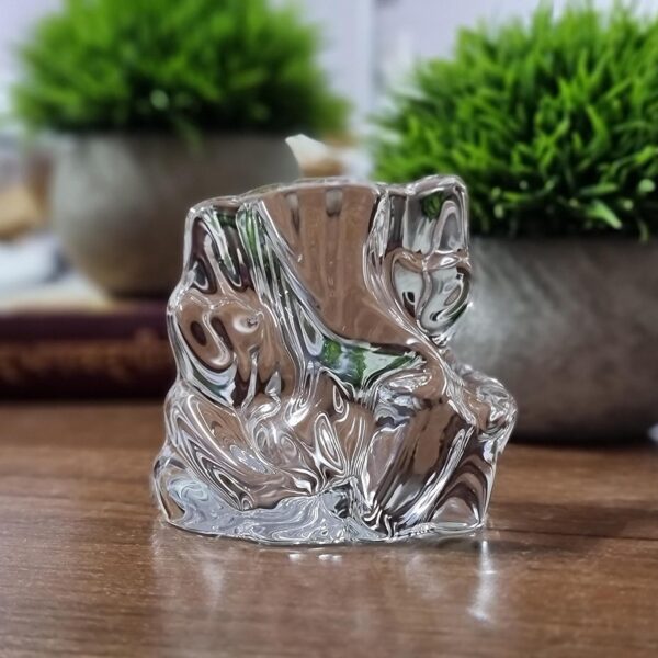SAUDEEP INDIA Crystal Ganesha Idol for Car Dashboard | Ganesh Murti for Home Temple, Home Main Entrance | Ganpati Figurine Showpiece Sculpture for Office Desk