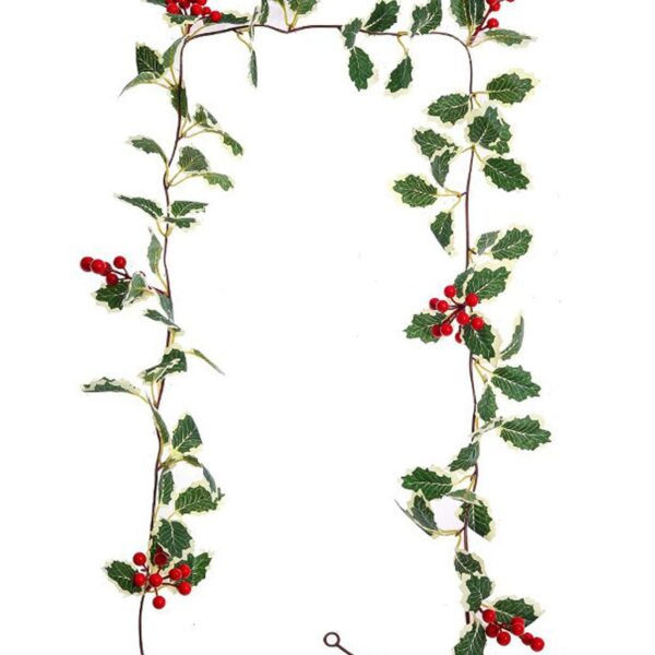 Christmass Garland, Christmas Decorations for Home, Christmas Red Berries Decorative, Christmass Tree Decoration Items, Christmass Decor, 190cm Festive Decoration