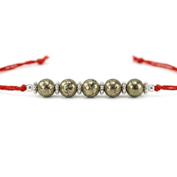 Gemstone Beads Rakhi for Brother, Raksha Bandhan Gift