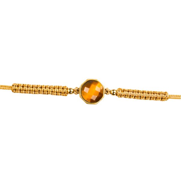 Mesmerize Natural Stone Rakhi for Brother | Pyrite & 11 Carat Tiger Eye