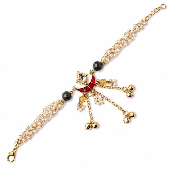 Natural Crystal Rakhi for Brother | Bhaiya Bhabhi Rakhi Set for Raksha Bandhan with Roli Chawal Bottle | Dori Rakhis for Brother & Lumba Rakhi Bracelets for Women | Gifts for Brother & Sister