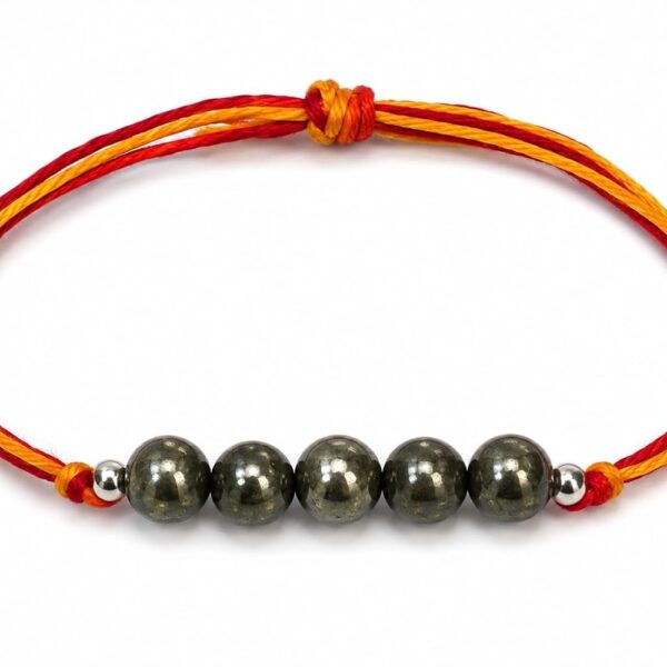 Clear Quartz Crystal Beads Rakhi | Premium Rakhis For Brother