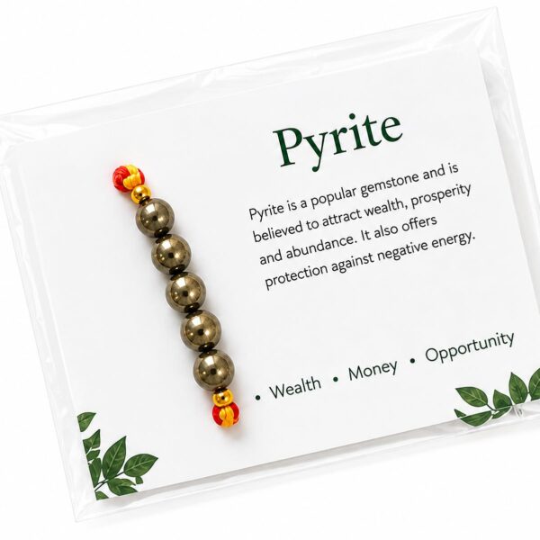 ANANTA Natural Crystal Stone Beads Rakhi for Brother | Handmade Gemstone Rakhi with Decorative Beads | Traditional Rakshabandhan Thread Bracelet | Elegant Designer Rakhi Gift for Bhai