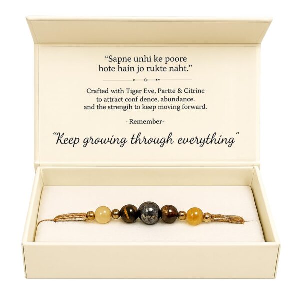 Growth Prosperity Crystal Rakhi for Brother