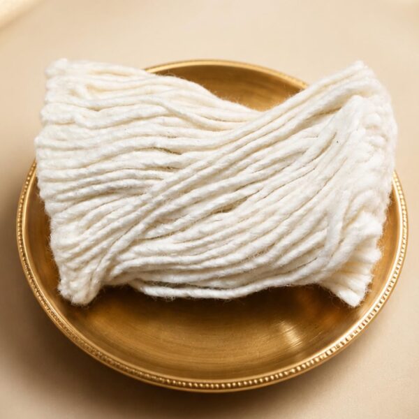 1000 Cotton Wicks Pooja Diya Batti | Pure Cotton Long Burning Thiri for Pooja, Deepam, Festival Lighting & Temple Use | Traditional Puja Accessories
