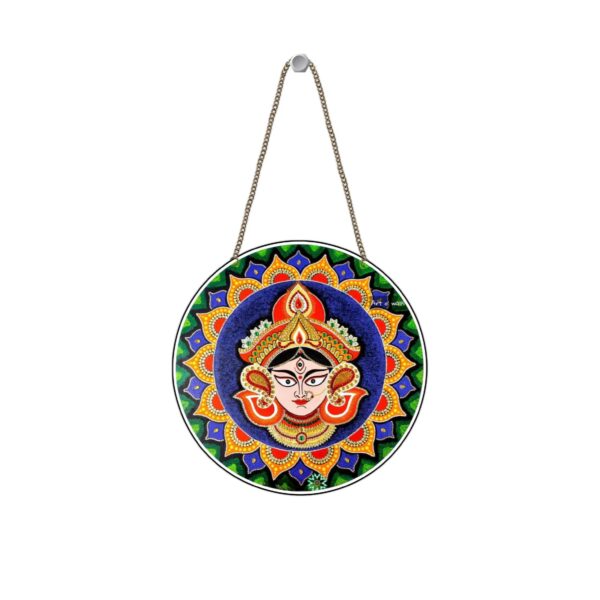 GIFTMEBAZAR Maa Durga Wall Hanging | Religious Gift Items | Navratri Home Decoration for Living Room & Pooja Room, Festive Gift | Wall Art | Wall Decoration