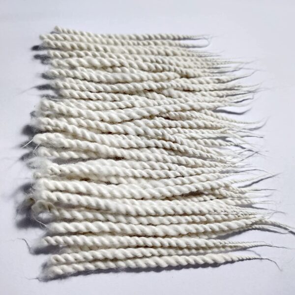 Hand-Made Long Twisted Pure Cotton Wicks - Pack of 150 Approx || Arti Navratri Special Lambi Diya Jyot Batti | Jot Wick | Deepam Vattulu Pooja Articles | Puja Aarti Rui Batti