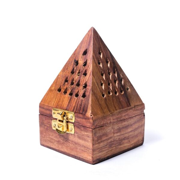 Wooden Sambrani Dhoop Stand Incense Holder Perfect Pooja Room Stand Decoration Item,Essential Puja Item for Home Mandir and Pooja Thali Set Rituals,Dhup Dani & Doopam Holder